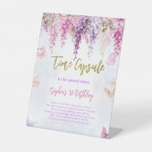 Signe De Table Parties scintillant de la bactérie papillon Annive (Recto)