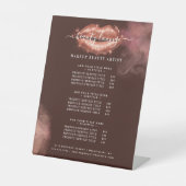 Signe De Table Parties scintillant Glam Beauty Maquillage Artiste (Recto)