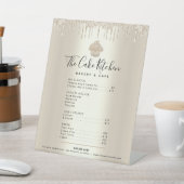 Signe De Table Parties scintillant Gold Cupcake Drives Bakery Men (In SItu)