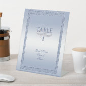 Signe De Table Parties scintillant périphérique et anneaux Mariag (In SItu)