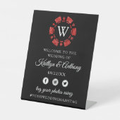 Signe De Table Parties scintillant rouge Monogram Poker Chip Casi (Recto)