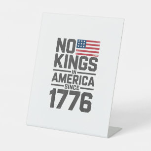 Signe De Table Pas de rois en Amérique depuis 1776 Création créat