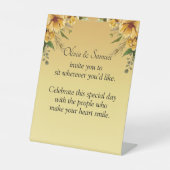 Signe De Table Pas de siège Graphique 2 - Fleurs d'or Mariages (Recto)