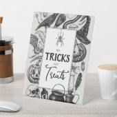 Signe De Table Pas De Trucs Juste Traiter La Fête D'Halloween (In SItu)