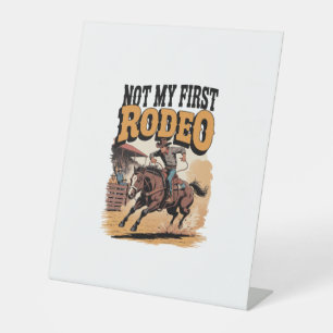 Signe De Table Pas mon premier Rodeo Horse pays Western