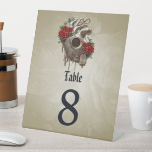 Signe De Table Passion Steampunk, le Coeur mécanique de l'Amour.