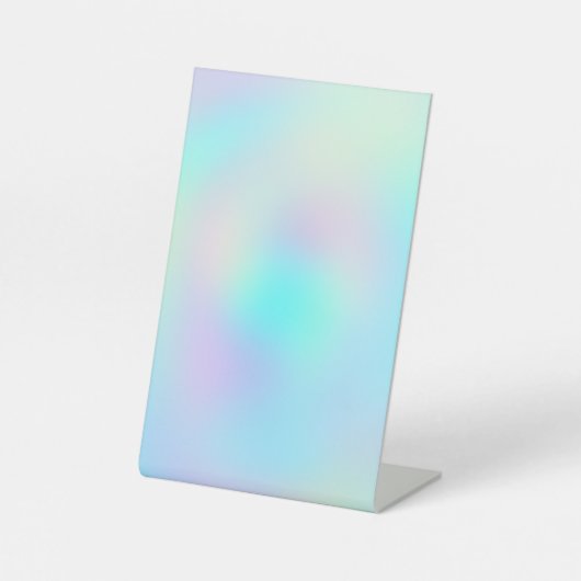 Signe De Table Pastel Rainbow Colonnes Abstrait Blur Gradient Omb (Recto)