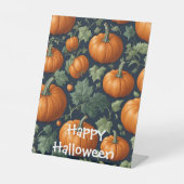 Signe De Table Patch de citrouilles feuillues (Recto)