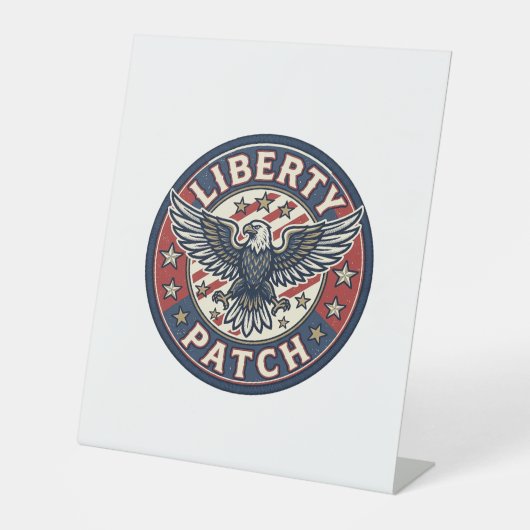 Signe De Table Patch de liberté patriotique Broderie (Recto)