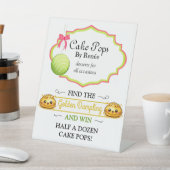 Signe De Table Pâtisserie de Cake Pops sur mesure V4 (In SItu)