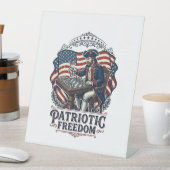 Signe De Table Patriotic Chess Player Vector Graphic Tee (In SItu)