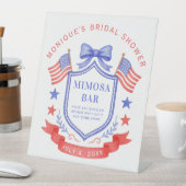 Signe De Table Patriotic Mimosa Bar Bridal Shower (In SItu)