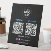 Signe De Table Paypal Venmo QR Code paiement | Numériser pour pay (In SItu)