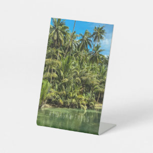 Signe De Table Paysage tropical, philippines, chutes de Kawasan C