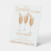 Signe De Table Peach Bellini Signature Cocktail Recipe (Recto)