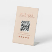 Signe De Table Peach Minimal Elegant Salon Social Media (Recto)