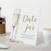 Signe De Table Pearl et Prosecco Date Nuit Idées Date Jar (In SItu)