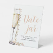 Signe De Table Pearl et Prosecco Date Nuit Idées Date Jar (Recto)