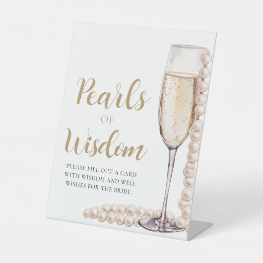 Signe De Table Pearles & Prosecco Champagne Pearles de sagesse (Recto)