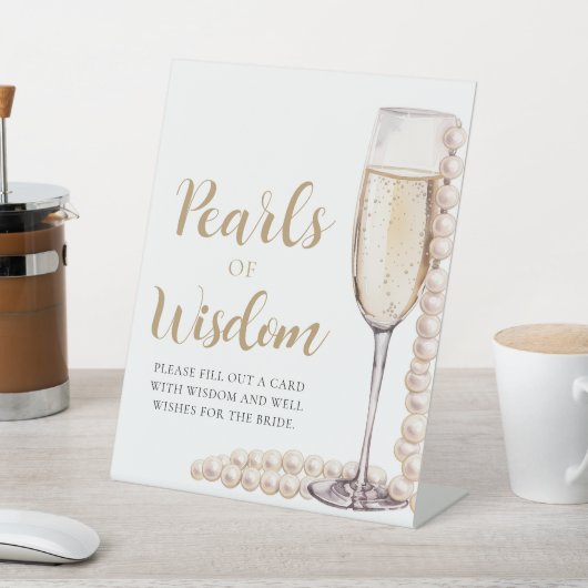 Signe De Table Pearles & Prosecco Champagne Pearles de sagesse (In SItu)