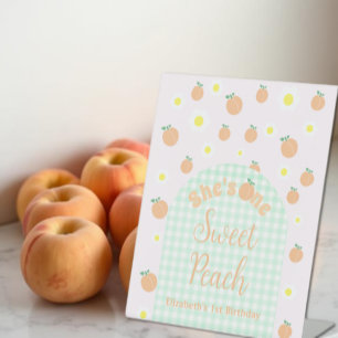 Signe De Table Pêche Sucrée 1er Anniversaire