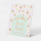 Signe De Table Pêche Sucrée 1er Anniversaire (Recto)