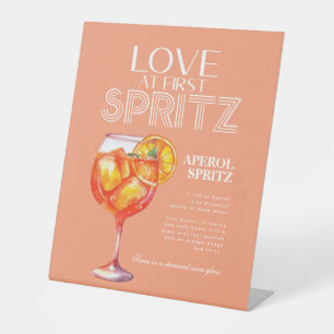 Signe De Table Pêcher Orange Aperol Spritz Fête des mariées