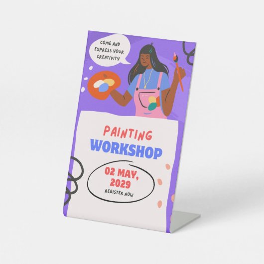 Signe De Table Pedestal Sign (Recto)