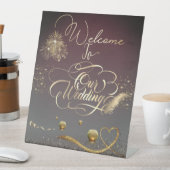 Signe De Table Pedestal Sign de boda con velas (In SItu)