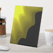 Signe De Table Peinture abstraite noire et jaune (In SItu)