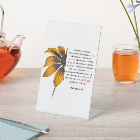 Signe De Table Pensez à ces choses (In SItu)