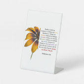 Signe De Table Pensez à ces choses (Recto)