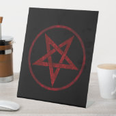 Signe De Table Pentagram Red Devil (In SItu)