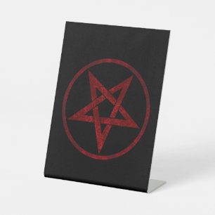 Signe De Table Pentagram Red Devil
