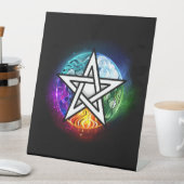 Signe De Table pentagramme du Wiccan (In SItu)