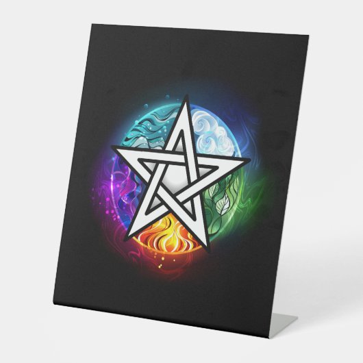 Signe De Table pentagramme du Wiccan (Recto)