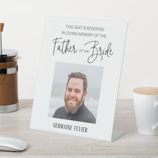 Signe De Table Père de la mariée Photo Mariage réservé (In SItu)