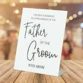 Signe De Table Père du siège commémoratif Groom Mariage réservé