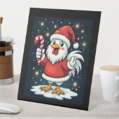 Signe De Table Père Noël Chicken Joy (In SItu)