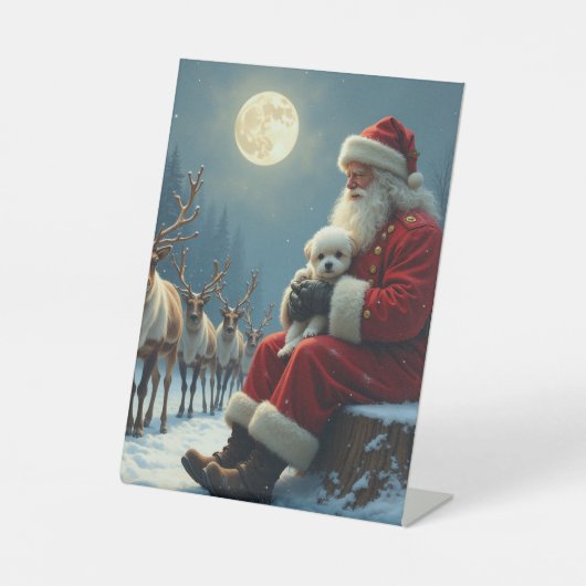 Signe De Table Père Noël et amis (Recto)