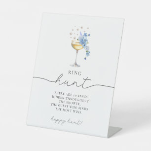 Signe De Table Perles de Fleur sauvage bleu Dusty et chasse aux c
