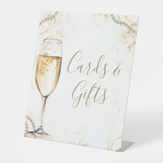 Signe De Table Perles et Cartes & Cadeaux Prosecco (Recto)