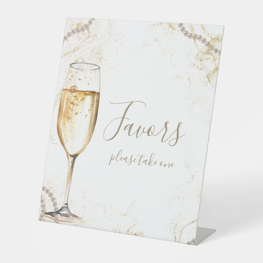 Signe De Table Perles et faveurs de Prosecco (Recto)