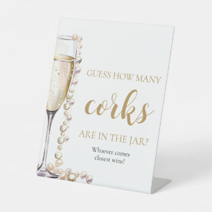 Signe De Table Perles et Procuco Devinez combien de bouchons Jeu