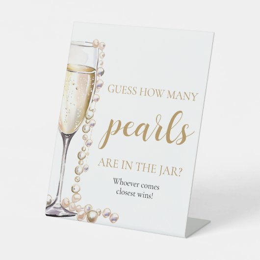 Signe De Table Perles et Procuco Devinez combien de perles jeu (Recto)