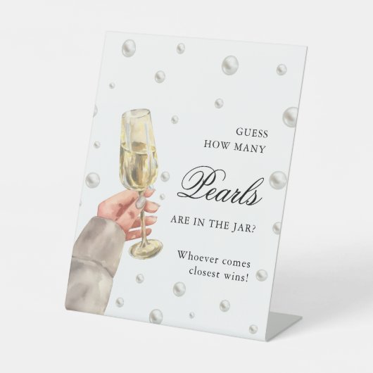 Signe De Table Perles et Procuco Devinez combien de perles jeu (Recto)