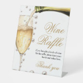Signe De Table Perles et Prosecco Barre de fleurs de douche nupti (Recto)