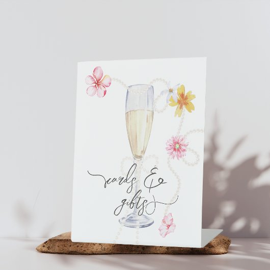 Signe De Table Perles, Pétales + Prosecco | Cartes et Cadeaux de 