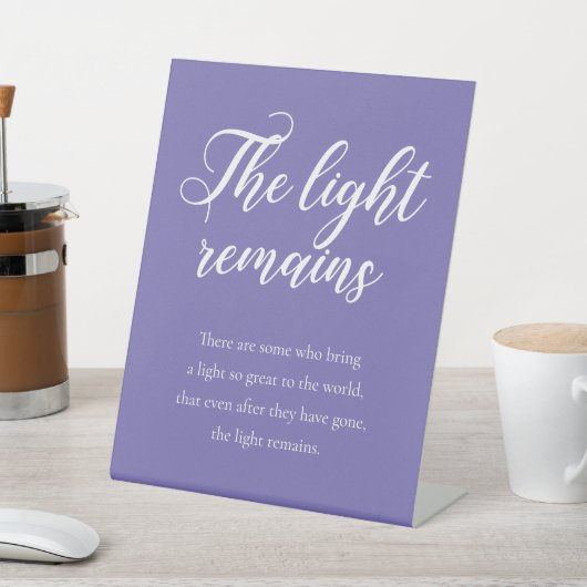 Signe De Table Permuter La Lumière Reste Mariage commémoratif (In SItu)