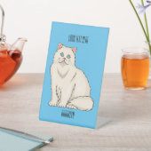 Signe De Table Persian cat (In SItu)